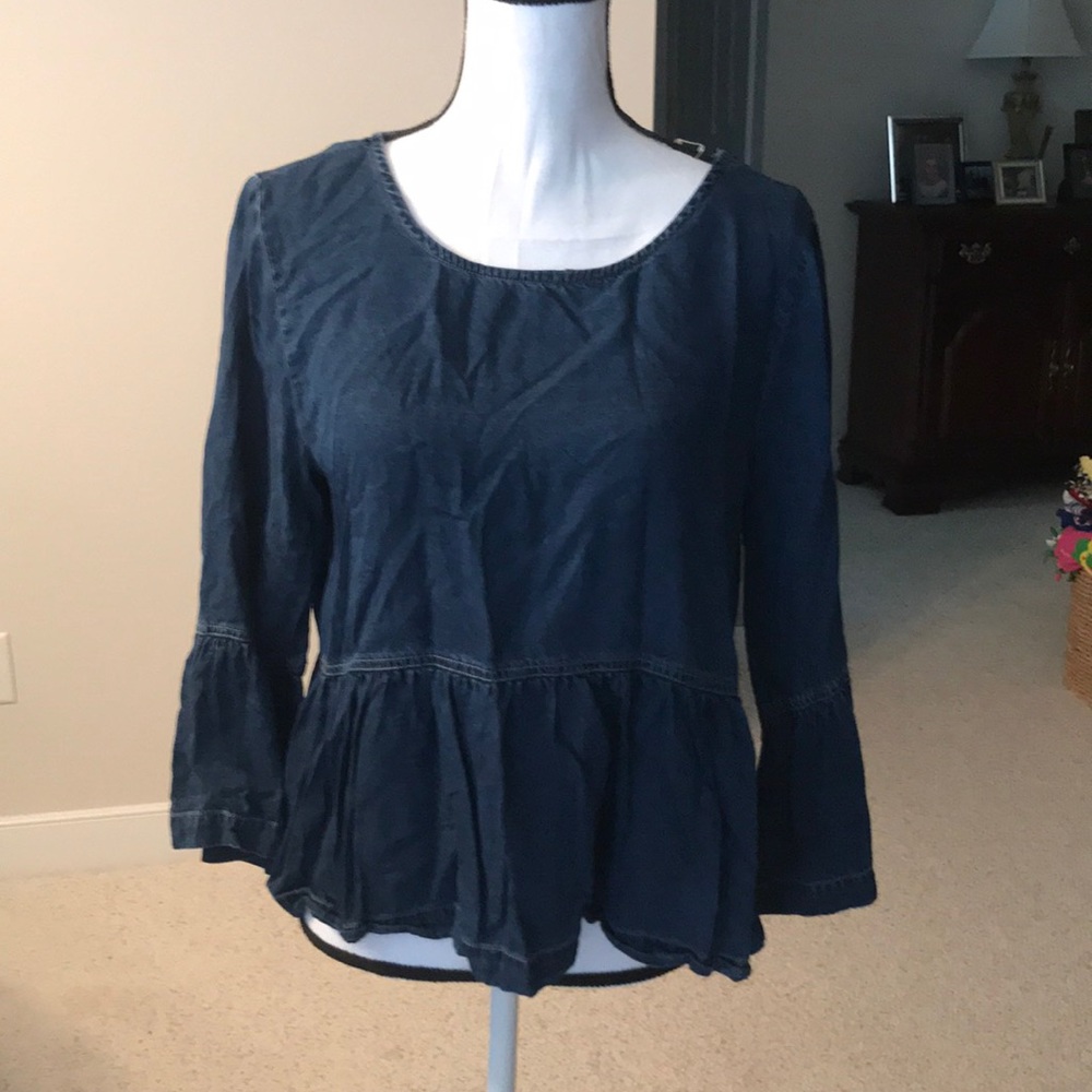 Francesca’s denim blouse